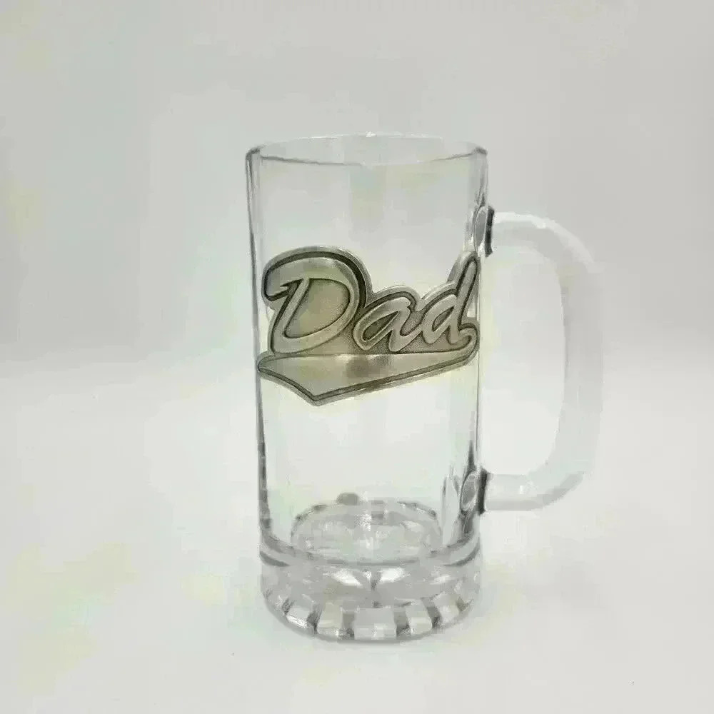 A Special Glass For A Special Dad‎ 16 Oz Mug With Pewter "Dad" Applique